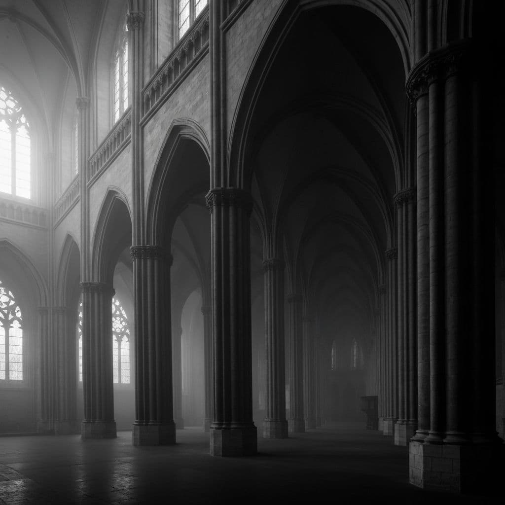 Gothic cathedral interior